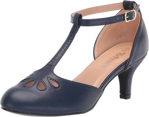 Bellmora Women's Jamie-01 Vintage Round Toe T-Strap Mary Jane Costume Dress High Heel Swing Shoe with Sexy 3" Heel for Every Flapper in Saudi Arabia