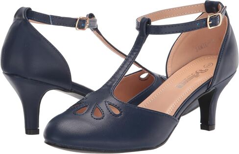 Bellmora Women's Jamie-01 Vintage Round Toe T-Strap Mary Jane Costume Dress High Heel Swing Shoe with Sexy 3" Heel for Every Flapper in Saudi Arabia