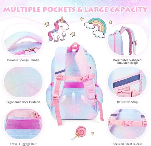Backpacks for Girls School Cute Kids Backpack Bookbags with Insulated Lunch Box Set for School Elementary Girl, Tie Dye School Bag with Laptop Compartments 16 * 11.5 * 6.7, Galaxy Blue in Saudi Arabia