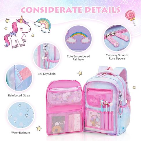 Backpacks for Girls School Cute Kids Backpack Bookbags with Insulated Lunch Box Set for School Elementary Girl, Tie Dye School Bag with Laptop Compartments 16 * 11.5 * 6.7, Galaxy Blue in Saudi Arabia