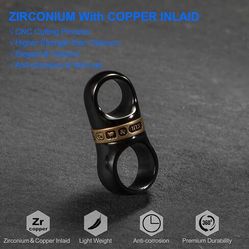 FEGVE موصل سلسلة مفاتيح قابل للتدوير في اتجاهين لحلقات المفاتيح، الزركونيوم مع حلقات مفاتيح دوارة شديدة التحمل ومرصعة بالنحاس، سلسلة مفاتيح صغيرة للرجال والنساء، ملحقات سلسلة المفاتيح in Kuwait