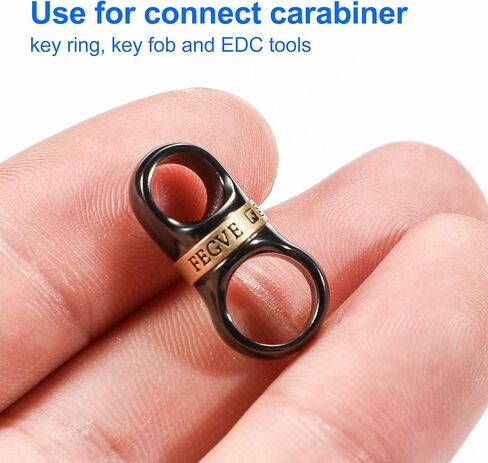 FEGVE موصل سلسلة مفاتيح قابل للتدوير في اتجاهين لحلقات المفاتيح، الزركونيوم مع حلقات مفاتيح دوارة شديدة التحمل ومرصعة بالنحاس، سلسلة مفاتيح صغيرة للرجال والنساء، ملحقات سلسلة المفاتيح in Kuwait