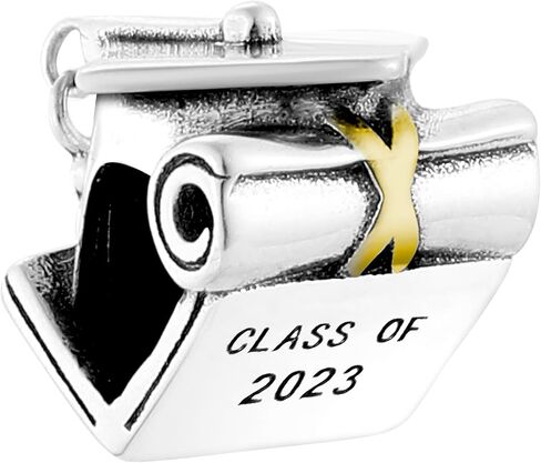 Graduation New Year Silver Charms Beads Pendants for Pandora Bracelets & Necklaces in Kuwait