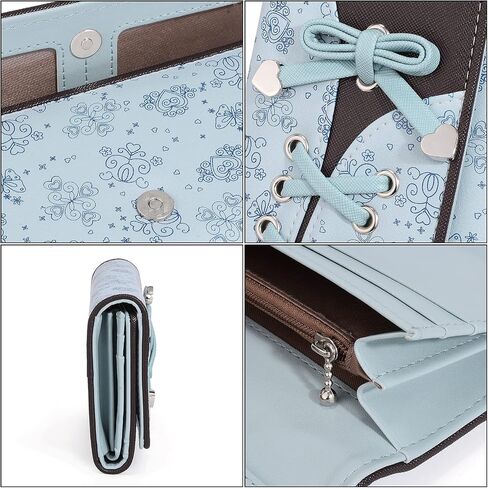 UTO-Wallet-for-Women Large Capacity PU Leather Pink Card Holder Phone Case Zipper Pocket Purse Clutch 204 in Kuwait