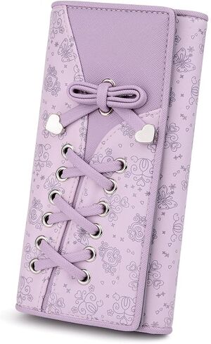 UTO-Wallet-for-Women Large Capacity PU Leather Pink Card Holder Phone Case Zipper Pocket Purse Clutch 204 in Saudi Arabia