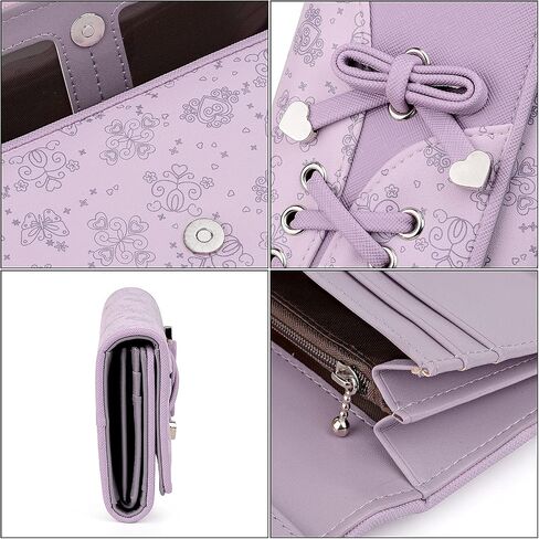UTO-Wallet-for-Women Large Capacity PU Leather Pink Card Holder Phone Case Zipper Pocket Purse Clutch 204 in Saudi Arabia