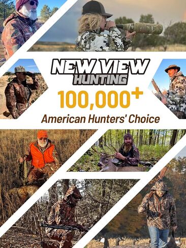 NEW VIEW Silent Camo Hunting Clothes for Men, Fleece-Lined Hunting Jacket and Pants, Warm and Water Resistant in Saudi Arabia