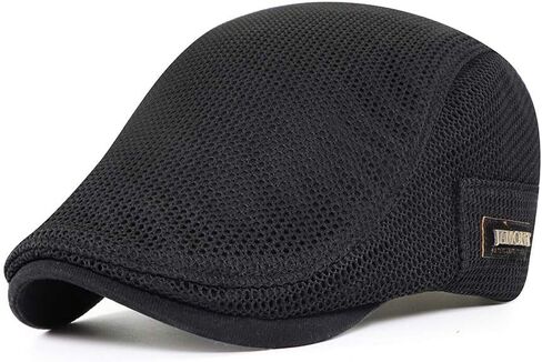 Elwow Men's Summer Mesh Newsboy Flat Cap Trucker Hat Sun Hat Adjustable in Saudi Arabia