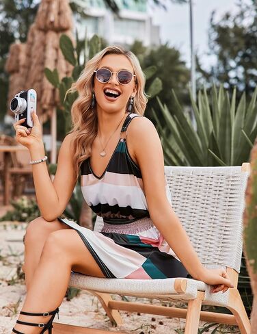 AI'MAGE Women's Swimsuit Beach Cover Up Dress Bikini Sleeveless Lightweight Casual Bathing Suit Coverup Swimwear in Kuwait