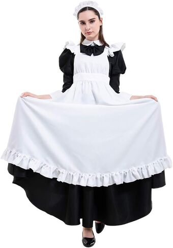 زي خادمة كلاسيكي طويل للنساء من miccostumes in Saudi Arabia