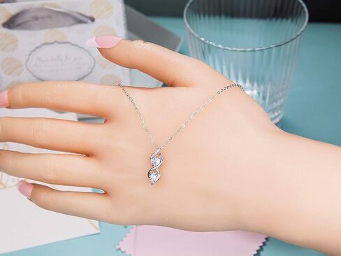 هدايا الأخت من الأخت، هدايا سول أخت، مجوهرات أفضل صديق، قلادة من الفضة الاسترليني إنفينيتي أفضل هدايا عيد ميلاد صديق in Kuwait