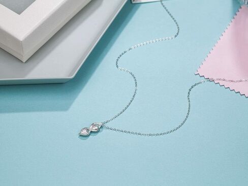 هدايا الأخت من الأخت، هدايا سول أخت، مجوهرات أفضل صديق، قلادة من الفضة الاسترليني إنفينيتي أفضل هدايا عيد ميلاد صديق in Kuwait