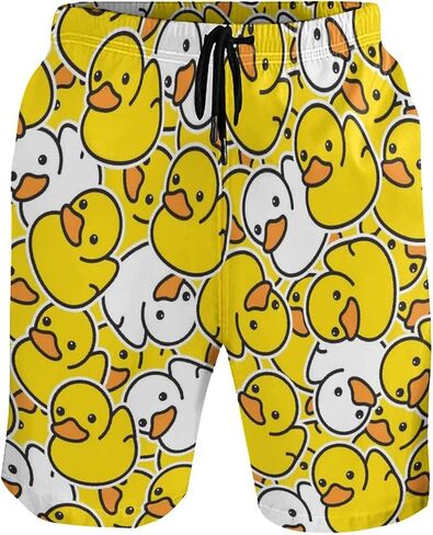 شورت شويك داك للرجال شورت سباحة مع بطانة شبكية سريعة الجفاف لبدلات السباحة in Kuwait