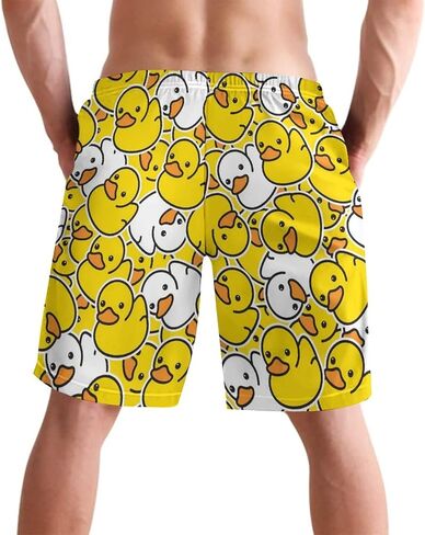 شورت شويك داك للرجال شورت سباحة مع بطانة شبكية سريعة الجفاف لبدلات السباحة in Kuwait