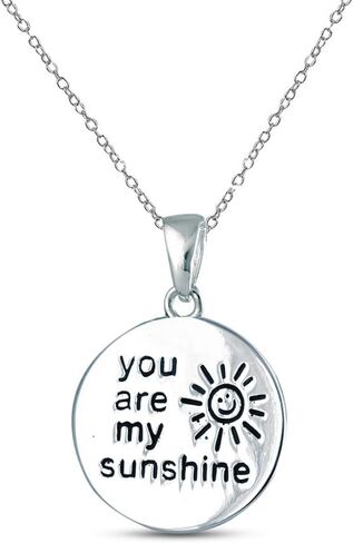 Charmsy 925 Sterling Silver Jewelry Inspiration Engraved Pendant Necklace with Cable Chain for Women Teen in Saudi Arabia