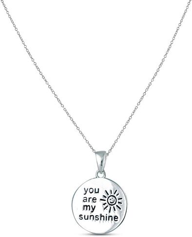 Charmsy 925 Sterling Silver Jewelry Inspiration Engraved Pendant Necklace with Cable Chain for Women Teen in Saudi Arabia