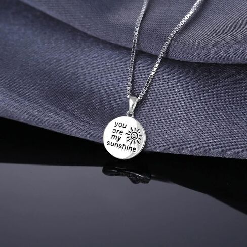 Charmsy 925 Sterling Silver Jewelry Inspiration Engraved Pendant Necklace with Cable Chain for Women Teen in Saudi Arabia