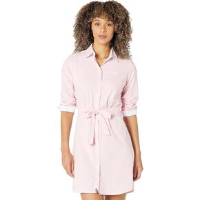 U.S. Polo Assn. Long Sleeve Solid Stretch Oxford Dress in Kuwait