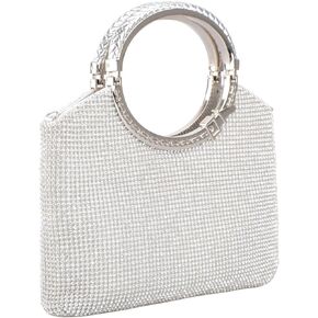 KISSCHIC Clutch Purses for Women Handbag Crystal Rhinestone Evening Clutch Bags for Party Wedding