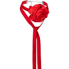 twinkle eye Boho Velvet Collar Choker Necklace 3D Big Rose Flower Necklace Tie Cravat Rose Wristband Necklace Wedding Jewelry Gift For Women Teens Girls in Kuwait