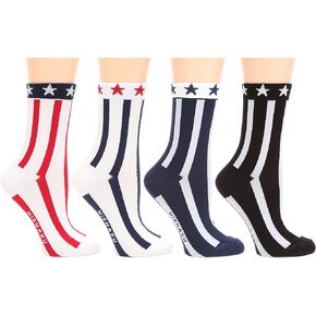 MIRMARU Women’s 4 Pairs Novelty Crew Socks Colorful, Crazy, Funny, Casual, Famous Painting Art Printed Cotton Socks in Kuwait