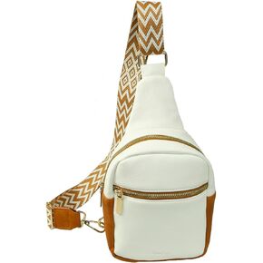 حقيبة حبال للنساء حقيبة كتف كروسبودي فاني باك عصرية من الجلد مع حزام جيتار للسفر (حقيبة حبال باللون الأسود) in Kuwait