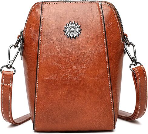 حقيبة كروس جلدية ريترو هابي ويند، محفظة هابي ويند، حقيبة هاتف خلوي عمودية متطابقة تمامًا in Kuwait