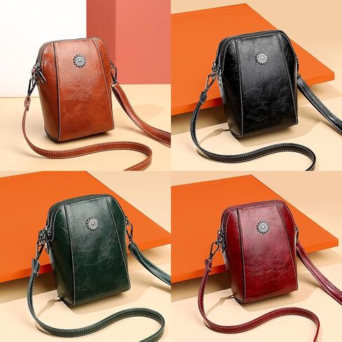 حقيبة كروس جلدية ريترو هابي ويند، محفظة هابي ويند، حقيبة هاتف خلوي عمودية متطابقة تمامًا in Kuwait