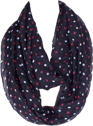 أزياء خفيفة الوزن نقطة الطباعة البوليستر رقيقة المرأة وشاح إنفينيتي الصغيرة in Kuwait