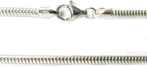 Queenberry Sterling Silver Snake Cable Bracelet with Lobster Clasp For European Bead Charms in Saudi Arabia