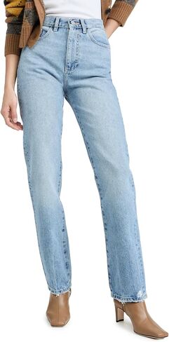 DL1961 Women's Emilie Straight Ultra High Rise Vintage Jeans in Kuwait