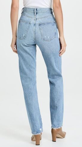 DL1961 Women's Emilie Straight Ultra High Rise Vintage Jeans in Kuwait