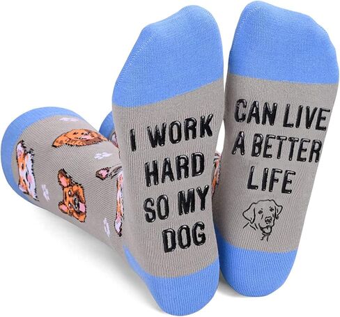 SOCKFUN Funny Cat Gifts, Novelty Cat Socks for Women Cat Gifts for Girls with Funny Sayings Animal Socks in Kuwait