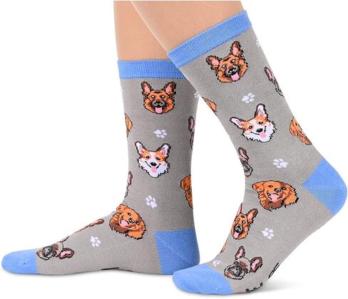 SOCKFUN Funny Cat Gifts, Novelty Cat Socks for Women Cat Gifts for Girls with Funny Sayings Animal Socks in Kuwait
