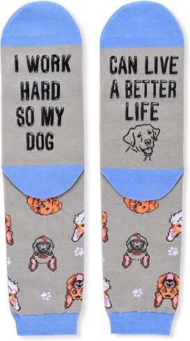 SOCKFUN Funny Cat Gifts, Novelty Cat Socks for Women Cat Gifts for Girls with Funny Sayings Animal Socks in Kuwait