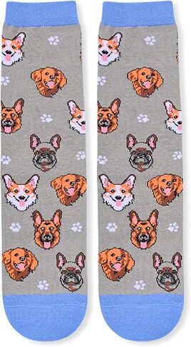 SOCKFUN Funny Cat Gifts, Novelty Cat Socks for Women Cat Gifts for Girls with Funny Sayings Animal Socks in Kuwait