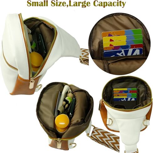 حقيبة حبال للنساء حقيبة كتف كروسبودي فاني باك عصرية من الجلد مع حزام جيتار للسفر (حقيبة حبال باللون الأسود) in Kuwait