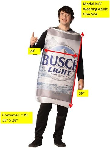 Rasta Imposta Anheuser Busch Light Beer Can Halloween Costume Funny Costumes Drink Fits Men Women 21+ of age, Adult One Size in Saudi Arabia