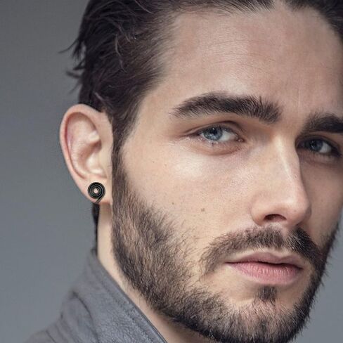 أقراط ضغط KWUNCCI للجُدرات 10 ملم أقراط حلزونية سلك ملفوفة بمشبك على الأقراط من الفولاذ المقاوم للصدأ غير مثقوبة أقراط الأذن الأصفاد حلقة الأنف وهمية هوب ثقب فو للرجال النساء المجوهرات in Kuwait