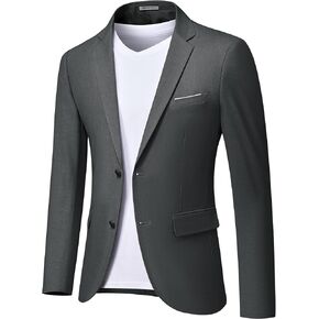 MY'S Men's Slim Fit Blazer, Two Button Casual Lightweight Jacket, Sport Coat for Daily in Saudi Arabia