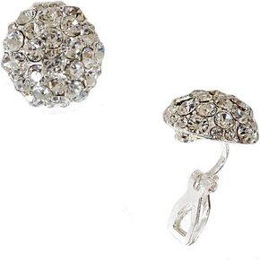 حلق فضة كريستال بمشبك دائري in Kuwait