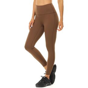 icyzone Women's No Front Seam Workout Leggings, Gym Running Compression Yoga Pants