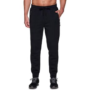 RBX Men's Fleece Joggers Fleece Sweatpants for Men, Cotton Blend Cuffed Fleece Gym Pants with Zipper Pockets in Saudi Arabia