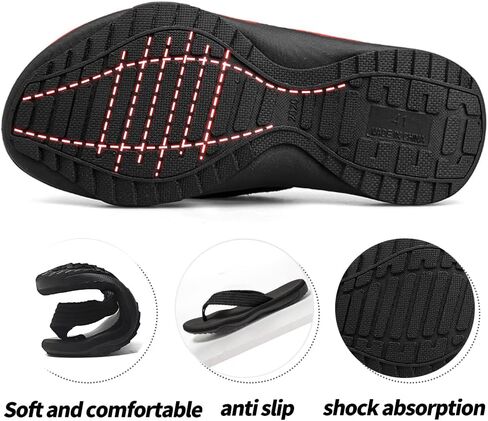 MGGMOKAY Men's Flip Flops Sandal Comfortable Thong Sandals Arch Support Casual T-Strap Sandals for Men Summer Beach Slides Shoes in Saudi Arabia