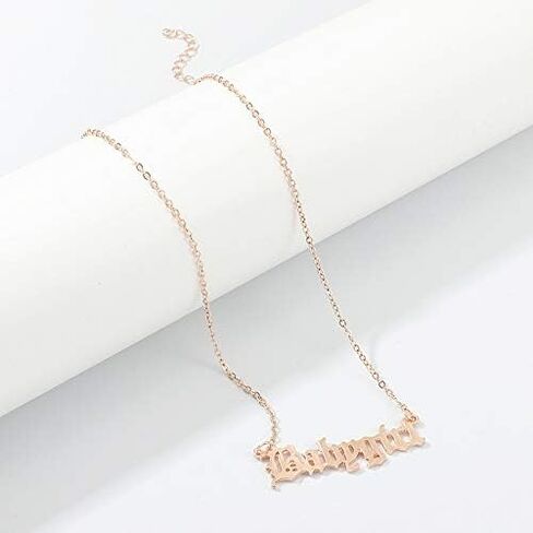 قلادة Tiande Babygirl Angel الإنجليزية القديمة من الذهب عيار 18 قيراط مصنوعة يدويًا هدية للفتيات والنساء in Kuwait