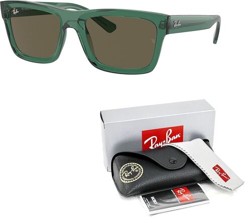 نظارات شمسية Ray-Ban RB4396 مستطيلة للرجال والنساء + حزمة مع مجموعة نظارات مجانية من Designer iWear in Kuwait