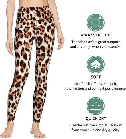 Yaateeh سروال يوجا عالي الخصر للتحكم في البطن وممارسة التمارين الرياضية والجري كابري للنساء، in Kuwait