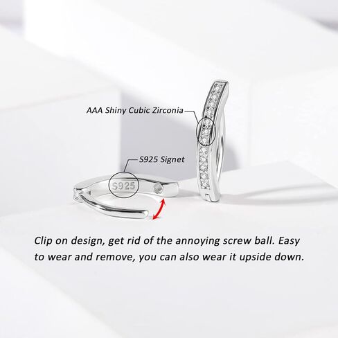 PunkTracker 14G حلقات زر البطن S925 الفضة الاسترليني الماس تشيكوسلوفاكيا البطن السرة خواتم للنساء منحني الحديد ثقب البطن زر ثقب المجوهرات in Kuwait