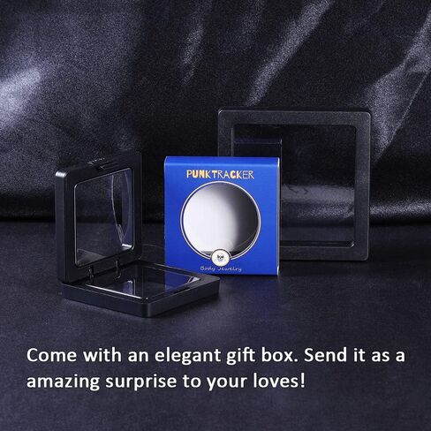 PunkTracker 14G حلقات زر البطن S925 الفضة الاسترليني الماس تشيكوسلوفاكيا البطن السرة خواتم للنساء منحني الحديد ثقب البطن زر ثقب المجوهرات in Kuwait