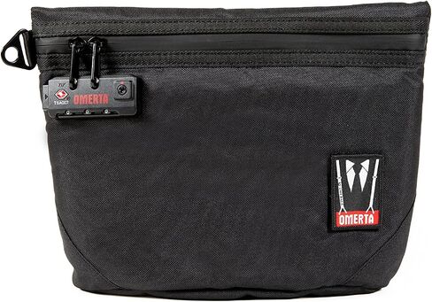 DIME BAGS Omerta Collector with Lock | Carbon Filter Pouch | Internal Organization and TSA-Approved 3-Digit Combination Lock (12 Inch, Camo) in Saudi Arabia